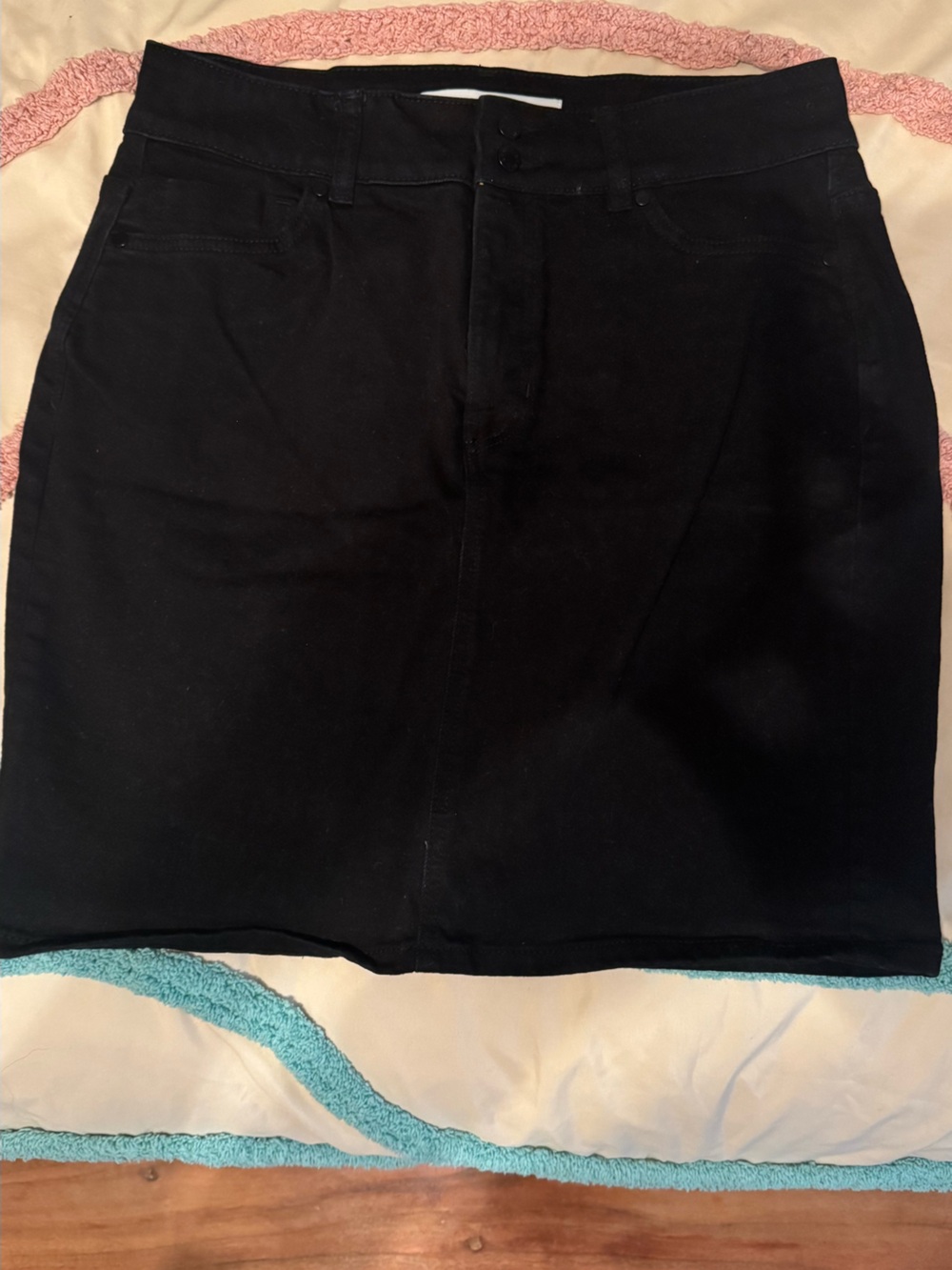 Classic Black Denim Skirt (Australia Target, Aus size 14 = US size 10)
